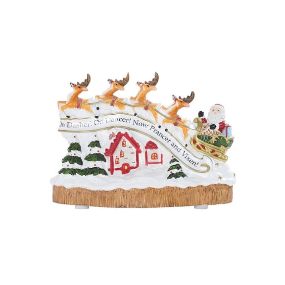 Fitz and Floyd Santas Flight Musical Figurine