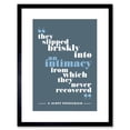thumbnail image 1 of Fitzgerald Intimacy Never Recovered Blue Framed Wall Art Print, 1 of 5