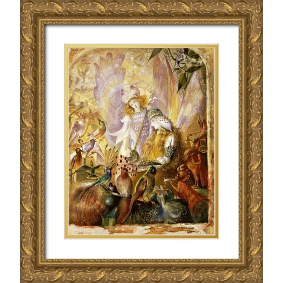 Fitzgerald, John Anster 26x32 Gold Ornate Wood Framed with Double Matting Museum Art Print Titled - The Concert