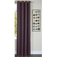 thumbnail image 1 of Fitzgerald - Lined Grommet Window Curtain Panel - 50x63 Aubergine, 1 of 3