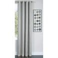 thumbnail image 1 of Fitzgerald - Lined Grommet Window Curtain Panel - 50x63 Silver, 1 of 3