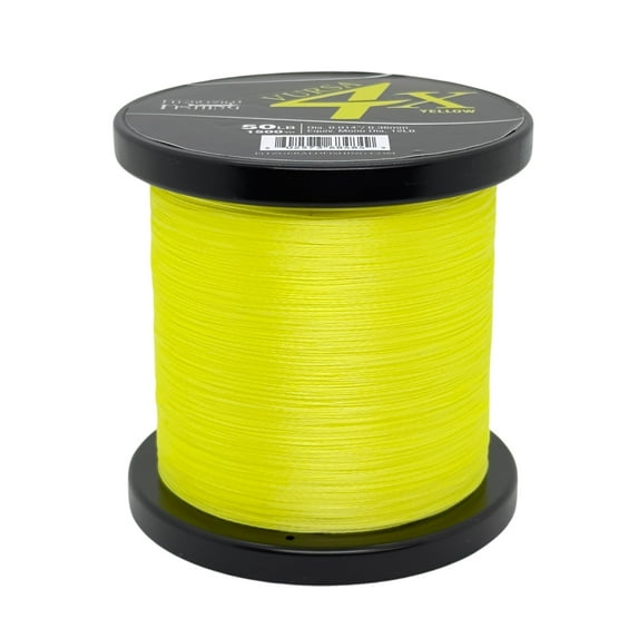 Fitzgerald Vursa 4X Braided Fishing Line, 80 Lb 1500 Yds Hi-Vis Yellow