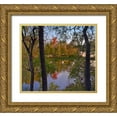 thumbnail image 1 of Fitzharris, Tim 13x12 Gold Ornate Wood Framed with Double Matting Museum Art Print Titled - Oak Hickory Forest, 1 of 4