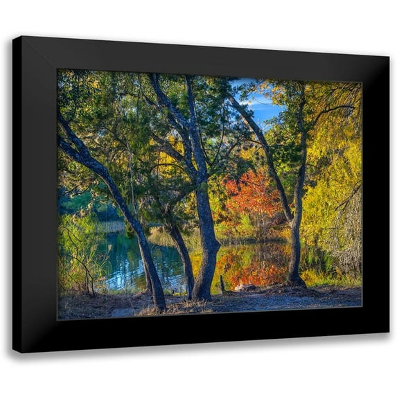 Fitzharris, Tim 17x15 Black Modern Framed Museum Art Print Titled - Inks Lake-Inks Lake State Park-Texas