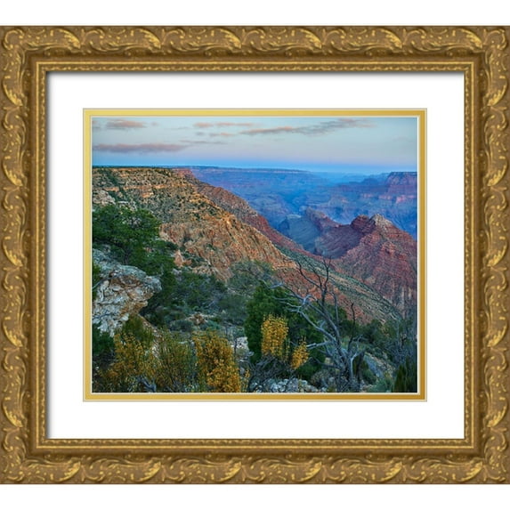 Fitzharris, Tim 17x15 Gold Ornate Wood Framed with Double Matting Museum Art Print Titled - Desert View Overlook-Grand Canyon National Park-Arizona-USA