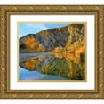 thumbnail image 1 of Fitzharris, Tim 17x15 Gold Ornate Wood Framed with Double Matting Museum Art Print Titled - Santa Ynez Mountains Reflected in Santa Ynez River-California, 1 of 4