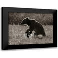 thumbnail image 1 of Fitzharris, Tim 18x15 Black Modern Framed Museum Art Print Titled - Grizzly bear Sepia, 1 of 5