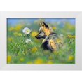 thumbnail image 1 of Fitzharris, Tim 24x17 White Modern Wood Framed Museum Art Print Titled - Red Fox in Wildflowers, 1 of 4