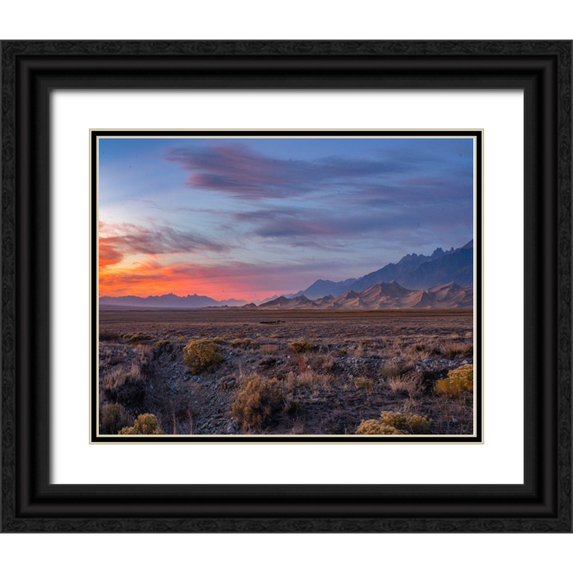Fitzharris, Tim 32x26 Black Ornate Wood Framed with Double Matting Museum Art Print Titled - Great Sand Dunes National Park-Colorado-USA