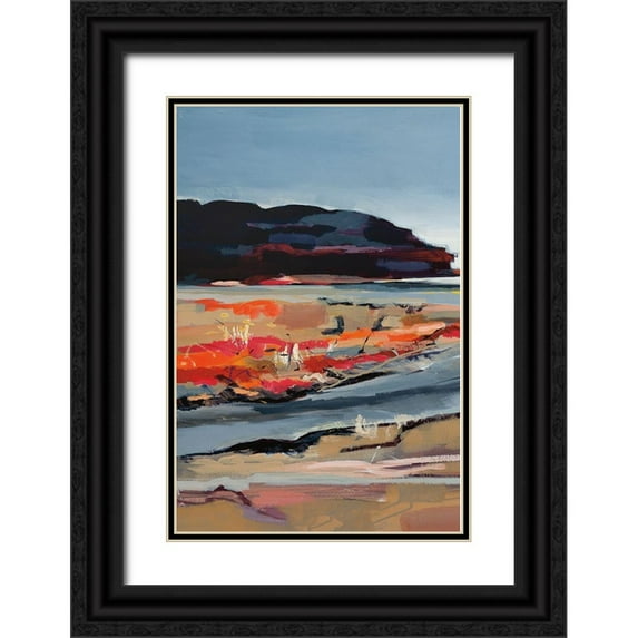 Fitzsimmons, A. 11x14 Black Ornate Wood Framed with Double Matting Museum Art Print Titled - The Beach I