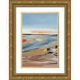 thumbnail image 1 of Fitzsimmons, A. 13x18 Gold Ornate Wood Framed with Double Matting Museum Art Print Titled - The Beach II, 1 of 4