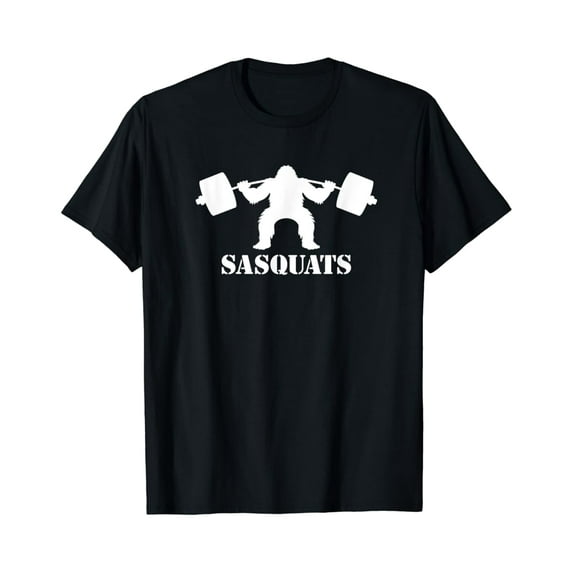 Fitzy Bigfoot Pun Weightlifting Sasquatch Gym Fitness Sasquat T-Shirt ...