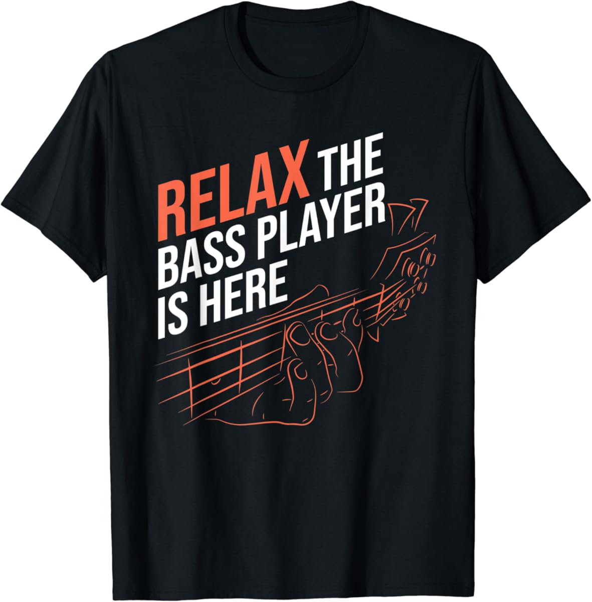 T-Shirt Évolution Bassiste Guitare Basse – La Lune Basse – Cadeau Musicien Bassiste