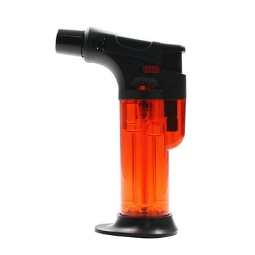 Fiudx Butane Torch Lighter Flame Refillable Portable Butane Torch Adjustable Mini Blow Torch for Camping Grill Baking Culinary Soldering Cooking Welding Bbq (Fuel Not Included)