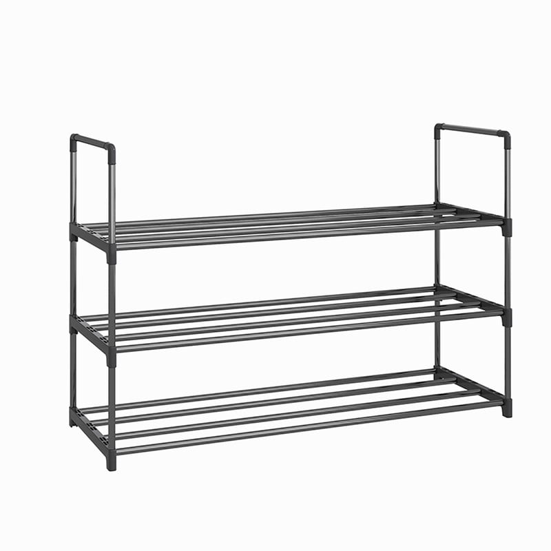 Fiuion Multitier Stainless Steel Shoe Rack, 12 Pairs Shoe Storage Shelf, Freestanding Shoe