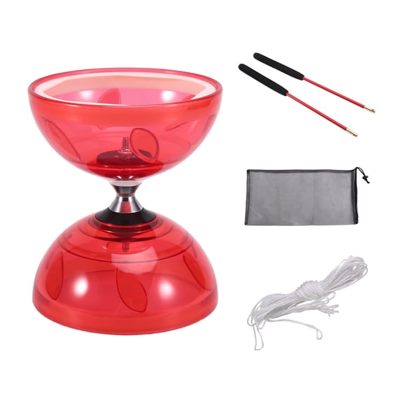 Five-Bearing Double-Head Diabolo Fitness Toy Outdoor Play Diabolo Yo-Yo Play for Diabolo Elderly