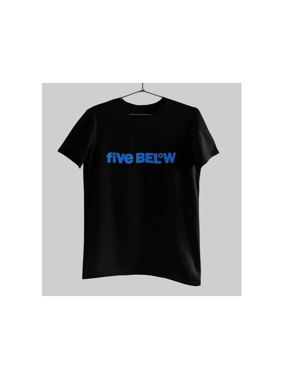 Five Below Bold Blue Minimal Logo Style Graphic Casual Look For Everyday Moments T-Shirt, Size S-5XL