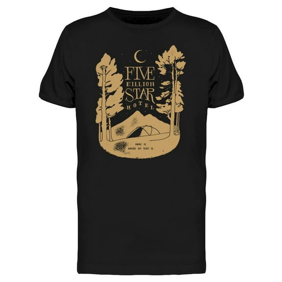 Five Billion Star Hotel Art T-Shirt Men -Image by Shutterstock, Male Large