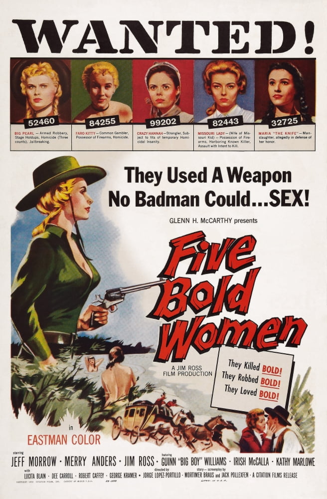 Five Bold Women U Canvas Art -  (11 x 17)