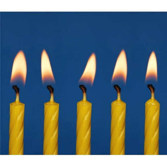 Five Candles Burning Poster Print by Darren Greenwood, 15 x 12