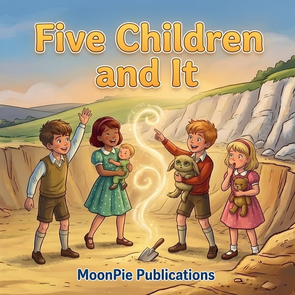 Five Children and It: A Cinematic Illustrated Classic for Ages 3-6 Bedtime Read-Aloud Story of Magic, Wishes, and the Wo, (Paperback)