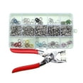 thumbnail image 1 of Five Claw Buckle Tool Set, Metal Snap Buttons with Fastener Pliers, Snap Button DIY Craft Kit for Clothing, Leather Crafting and Sewing Projects(Color, 100 Buttons), 1 of 16