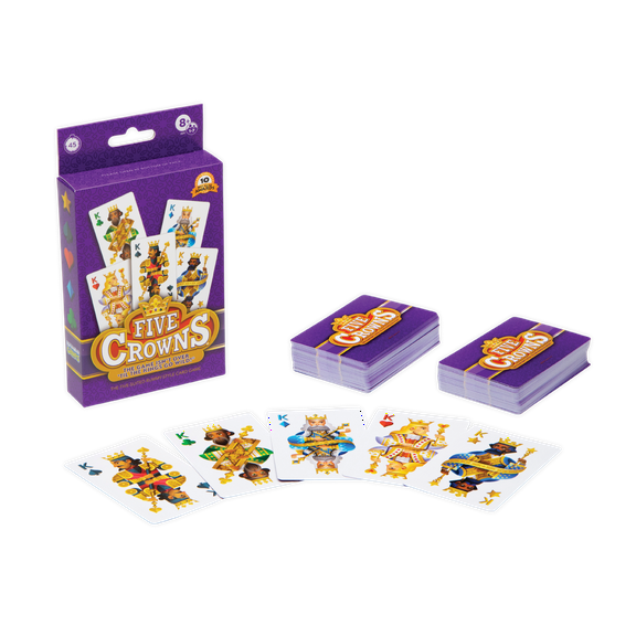 Five Crowns – Family Card Game, 1-7 Players, by Play Monster, Classic Card Games for Kids Ages 8+