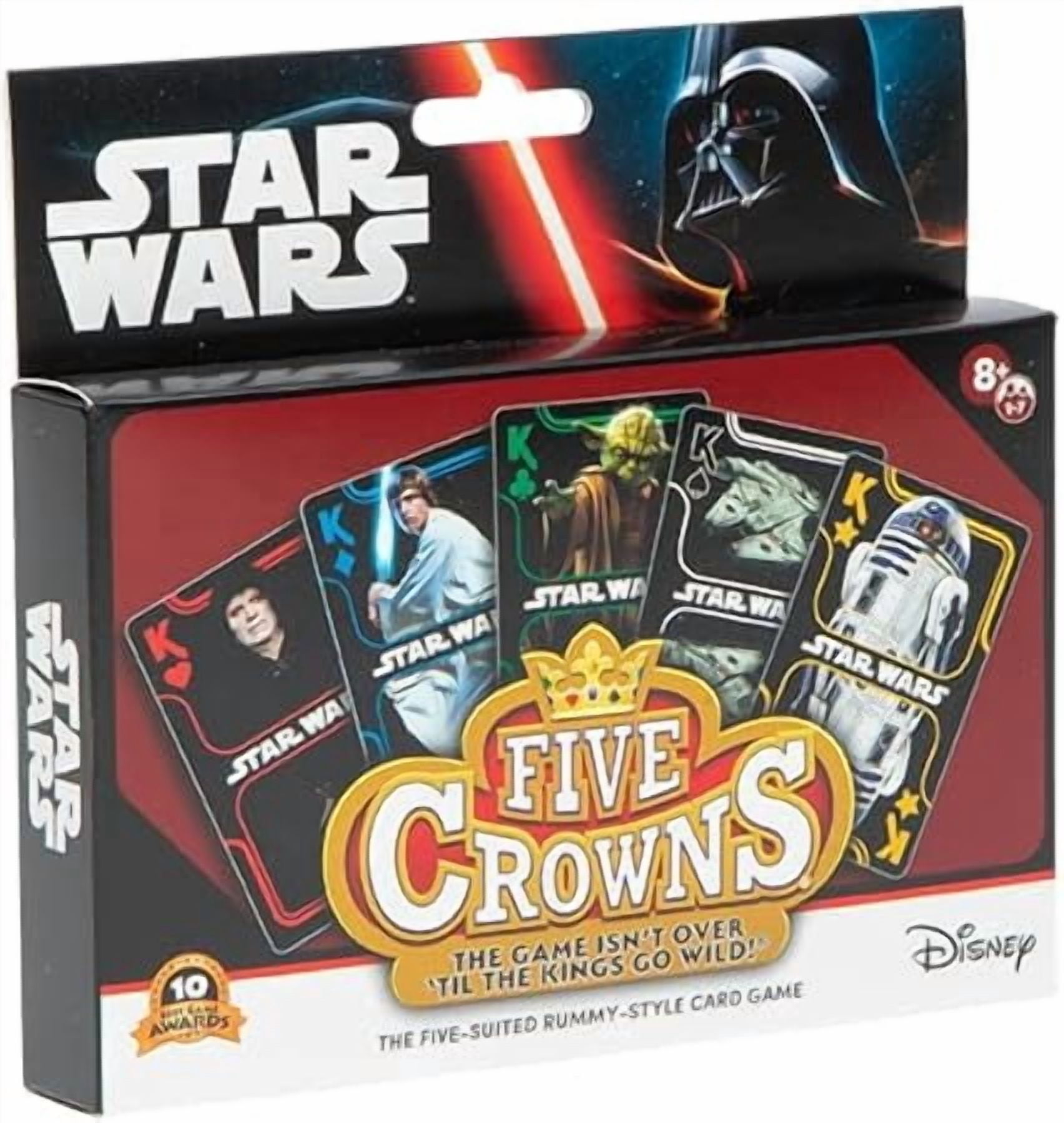 Five Crowns Card Games Star Wars – Family Games Night - Card Games for Families - Multi-Player - Star Wars Toys - Travel Games - Playing Cards - Family Activities