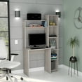 thumbnail image 1 of Five - Cubbies Desk in Light Gray Finish / Enhances Your Study Area, 1 of 6