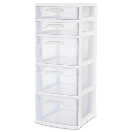 Five Drawer Storage Tower