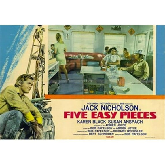 Five Easy Pieces Movie Poster - 17 x 11 in.