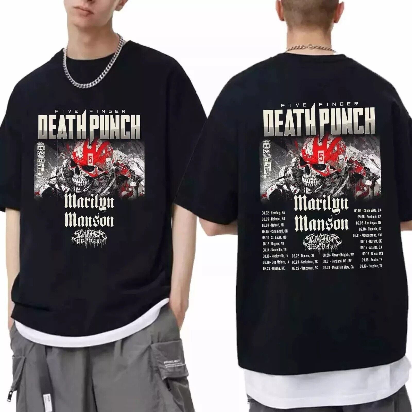 Five Finger Death Punch 2024 Tour Shirt Five Finger Death Punch Band