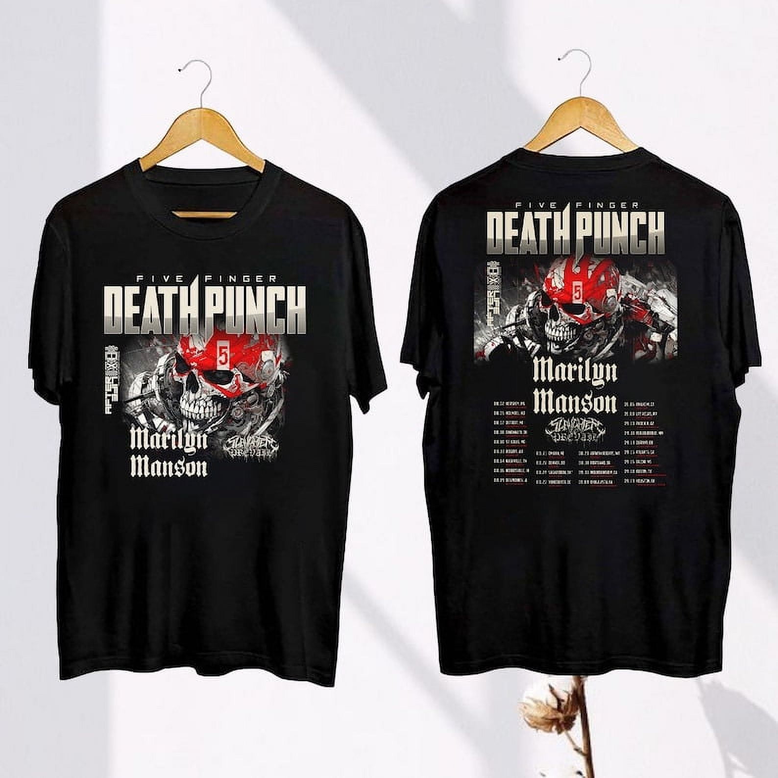 Five Finger Death Punch 2024 Tour TShirt, Five Finger Death Punch Band Fan Gift