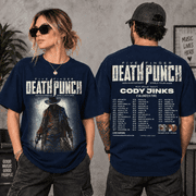 Five Finger Death Punch 20th Anniversary World Tour 2026 North America City Dates Concert T-Shirt