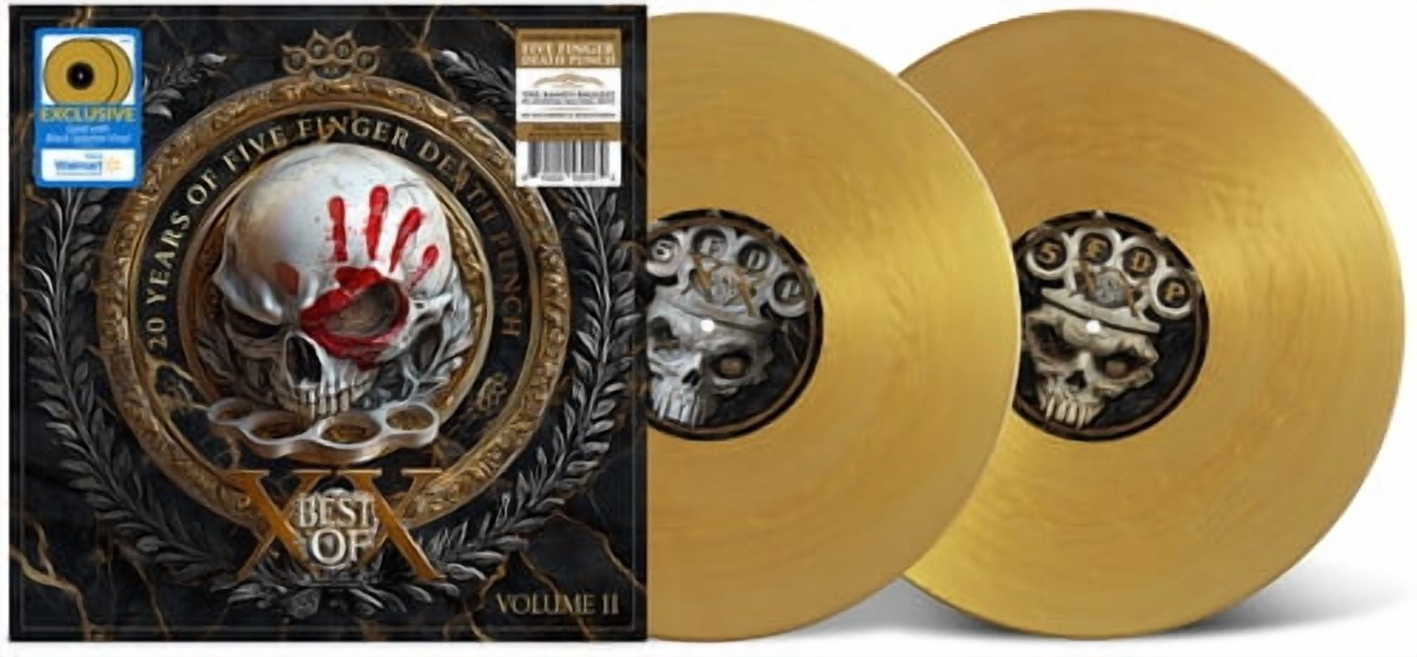 Five Finger Death Punch - Best Of - Volume II - Walmart Exclusive Gold Nugget Vinyl 2 LP