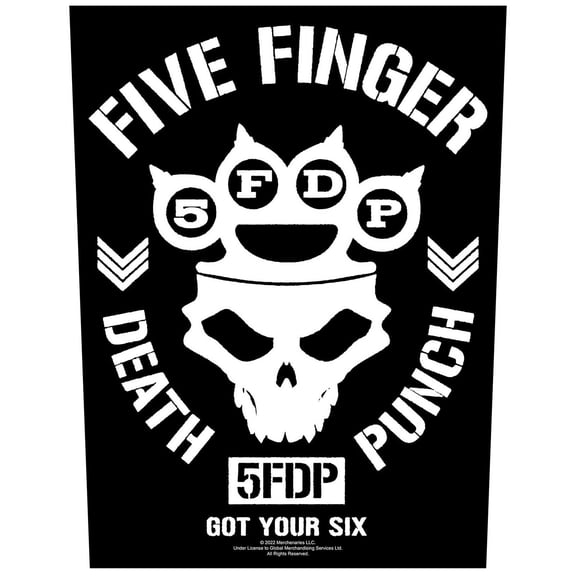 Five Finger Death Punch Got Your Six Back Patch