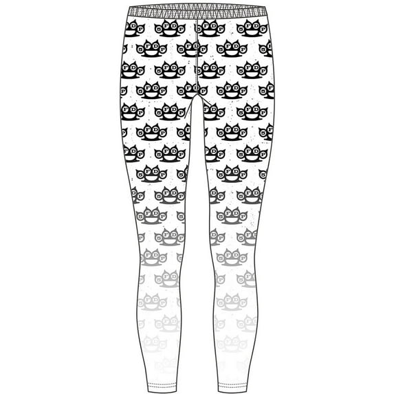 Five Finger Death Punch Ladies Fashion Leggings: Knuckleduster (Large to X-Large)