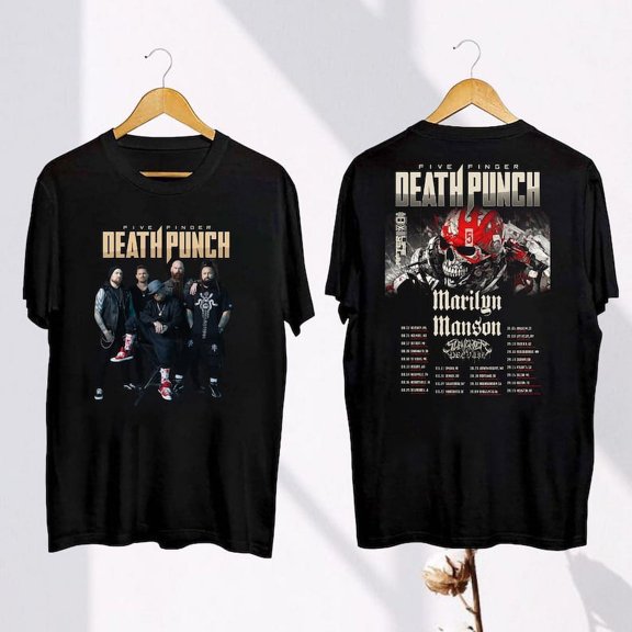 Five Finger Death Punch Shirt, Five Finger Death Punch 2024 Tour T-Shirt, 5FDP Band Fan Gift, 5FDP Band Graphic Shirt, Heavy Metal 2024 Tour