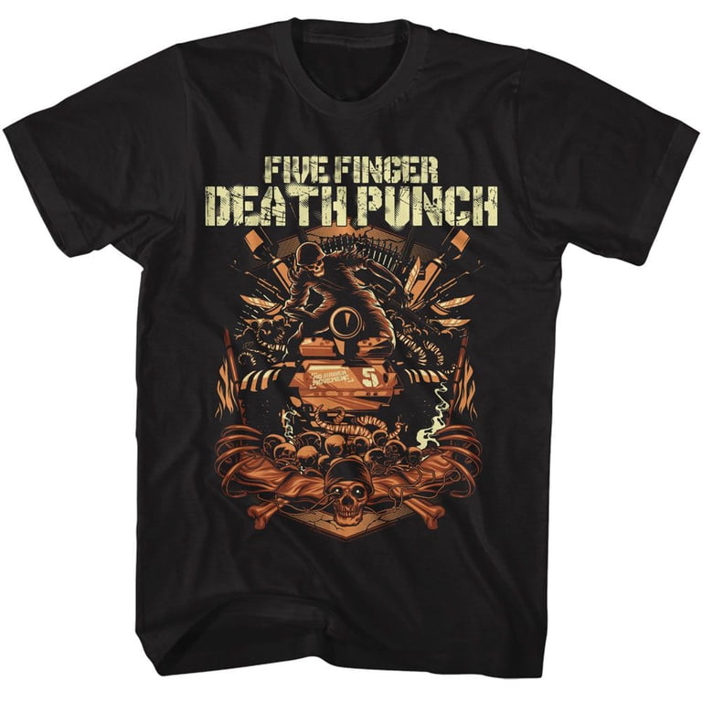 T-shirt Five Finger Death Punch - Impression 3D - Homme - Taille Standard - 100% Polyester