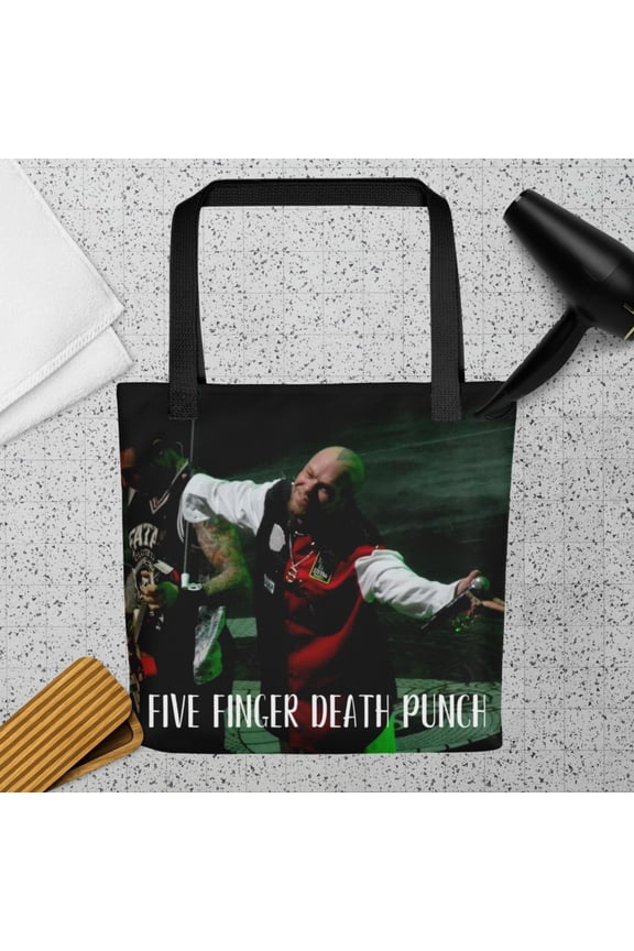 Five Finger Death Punch Tote bag - Yellow, Unisex, Adult