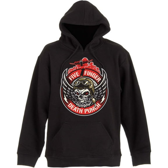 Five Finger Death Punch Unisex Pullover Hoodie Sweatshirt Bomber Patch (Small)