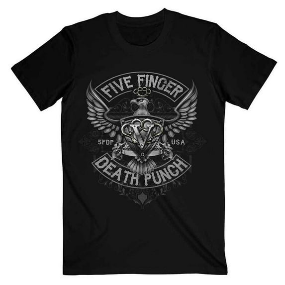 Five Finger Death Punch Unisex T-Shirt Howe Eagle Crest (Small)