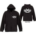thumbnail image 1 of Five Finger Death Punch Unisex Zipped Hoodie Sweatshirt Knuckles (Back Print) (Small), 1 of 3