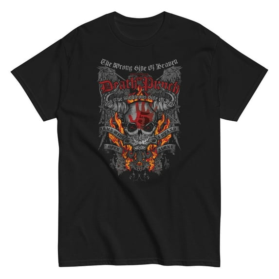 Five Finger Death Punch - Wrong or Righteous Unisex T-Shirt - Black - Small