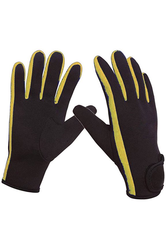 Five Finger Dive Gloves - Yellow