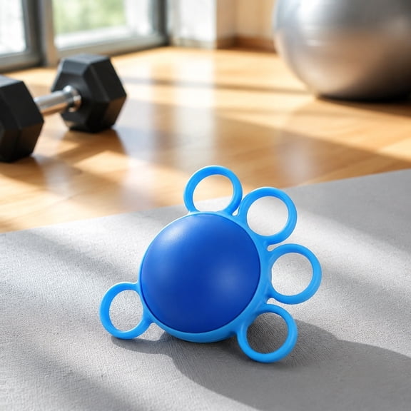 Five-Finger Grip Strength Trainer, Silicone Hand Exerciser Ball, Finger Extension and Flexion Therapy for Stress Relief, Rehabilitation, and Rock Climbing