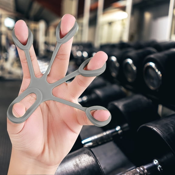 Five Finger Silicone Hand Exerciser, Finger Resistance Trainer for Grip Strength, Hand Therapy Stretcher for Rehabilitation Fitness