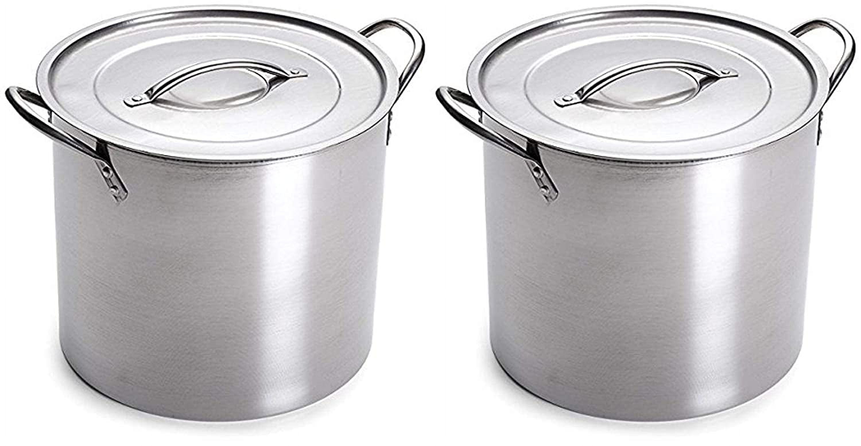 Five Gallon Stainless Steel Brewing Kettle X2