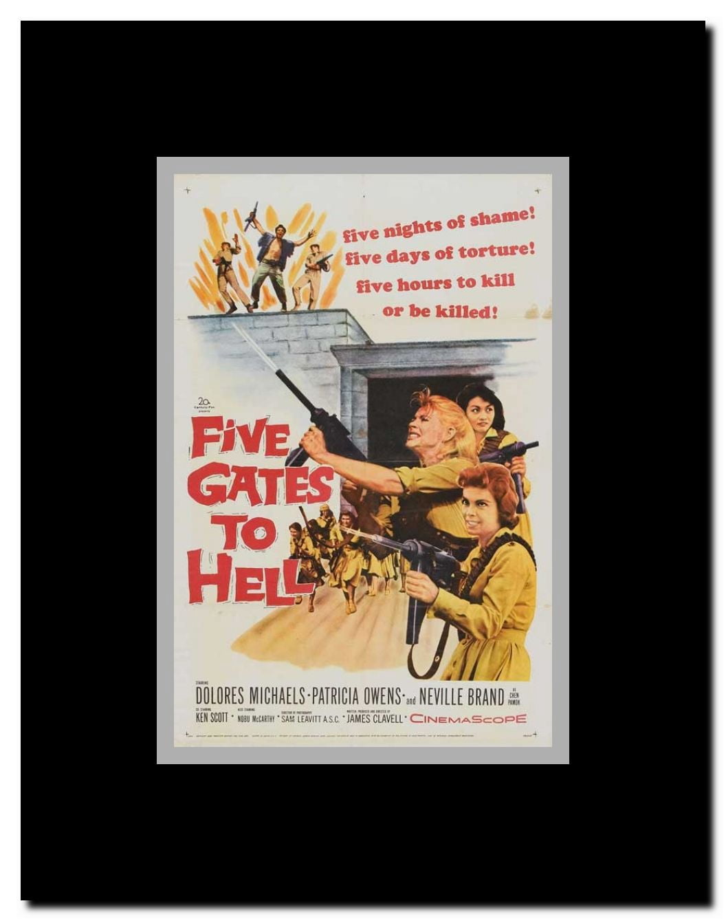 Five Gates to Hell Framed Movie Poster