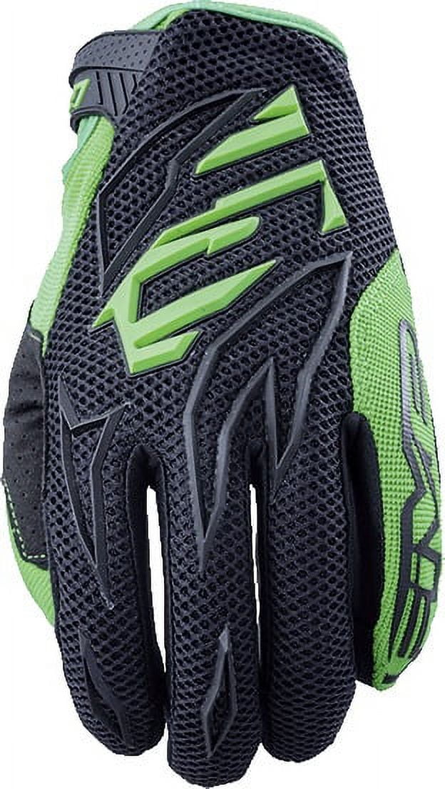 Five Gloves MXF3 Adult Offroad Motorcycle Gloves Black/Fluo Green